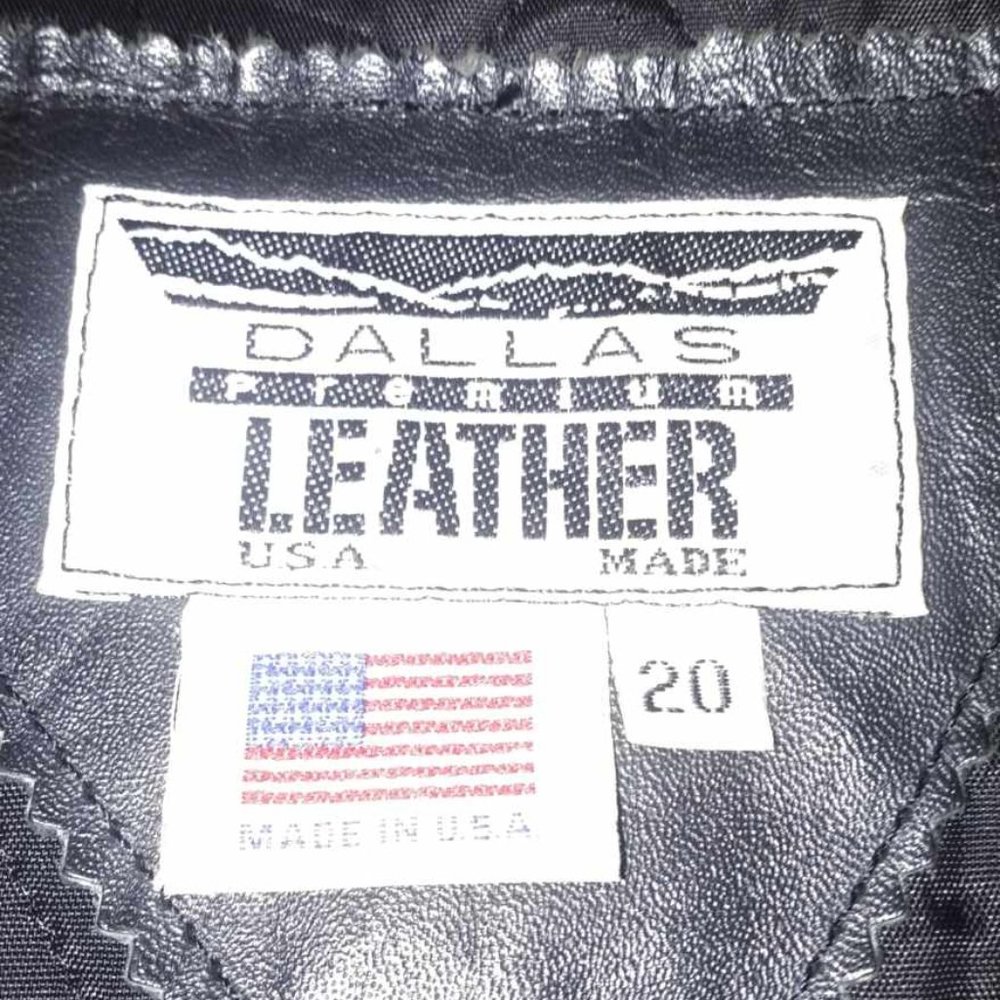Vintage womans fringed leather jacket